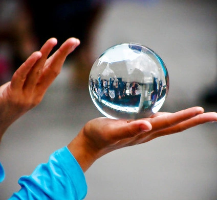 Clear Transparent Sphere 75mm (3 inch) Contact Acrylic Juggling Ball