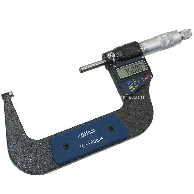 75-100mm/3-4" 0.001mm Metric/Inch Large LCD Electronic Digital Micrometer