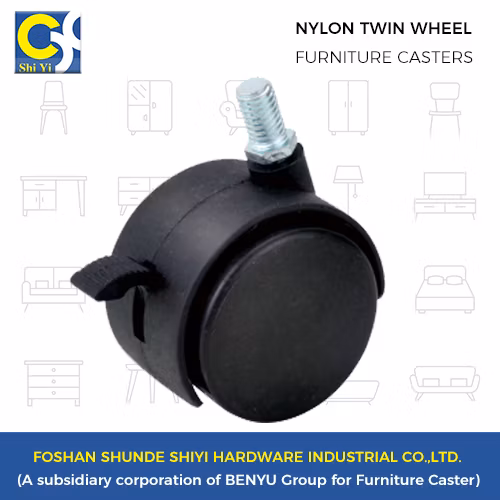 Mini roulettes plates de 1.2 pouces, petites roues jumelles, roulettes de meubles pour tapis et meubles