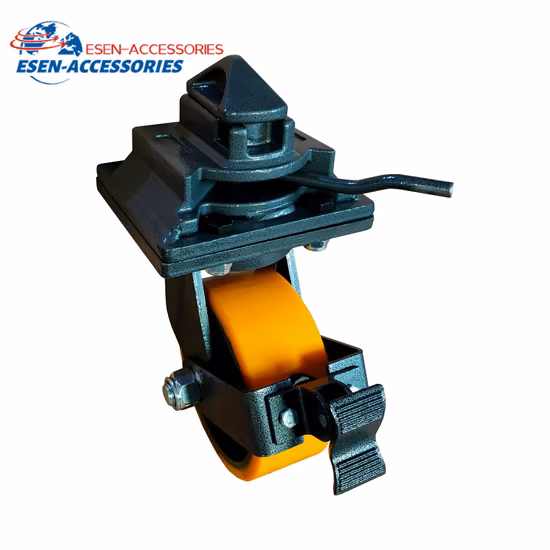 Roues à roulettes jumelles solides normales